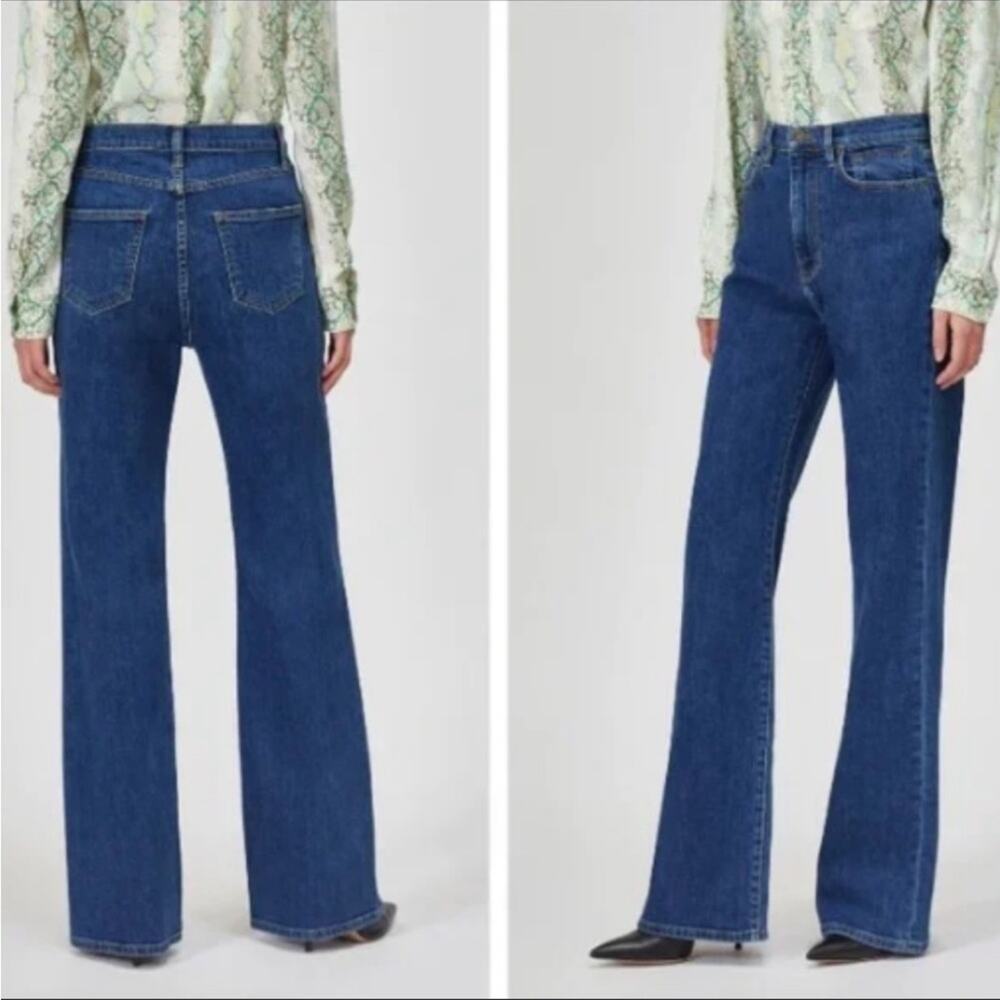 Equipment Duprey Blue Bootleg Jeans denim 70s 80s 90s Y2K Size 27 NWT High Waist